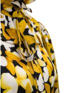 Saint Laurent Floral Silk Blouse Saint Laurent Floral Silk Blouse - Yellow