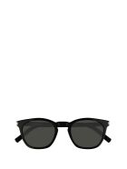 Saint Laurent Saint Laurent Sl 28 Black Sunglasses Saint Laurent Saint Laurent Sl 28 Black Sunglasses - Black