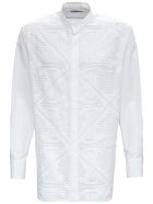 Valentino Oversized Shirt In Cotton Poplin Valentino Oversized Shirt In Cotton Poplin - White