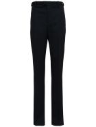 Bottega Veneta Black Pants In Grain De Poudre Wool Bottega Veneta Black Pants In Grain De Poudre Wool - Black