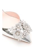 Roger Vivier Bouquet Strass Buckle Slingback Pumps 100 Roger Vivier Bouquet Strass Buckle Slingback Pumps 100 - ARGENTO (Silver)