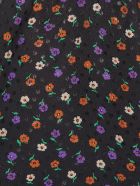 Silk Blouse With Lamé Floral Print Saint Laurent Silk Blouse With Lamé Floral Print - NOIR MULTICOLOR