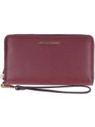 Michael Kors Wristlets Grain Leather Wallet Michael Kors Wristlets Grain Leather Wallet - Burgundy