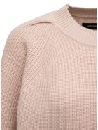 Isabel Marant Billie Wool And Cashmere Long-sleeved Sweater Isabel Marant Billie Wool And Cashmere Long-sleeved Sweater - Beige