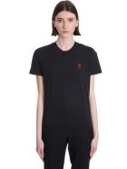 Ami Alexandre Mattiussi T-shirt In Black Cotton Ami Alexandre Mattiussi T-shirt In Black Cotton - black