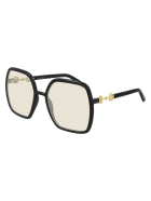 Gucci GG0890S Sunglasses Gucci GG0890S Sunglasses - Black Black Yellow