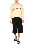 Kenzo Sweater With Multicolor Logo Kenzo Sweater With Multicolor Logo - Crema