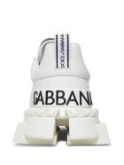 Dolce & Gabbana Chunkyn Leather Sneakers With Logo Dolce & Gabbana Chunkyn Leather Sneakers With Logo - White