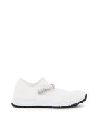 Jimmy Choo Verona Sock Sneakers Crystal Bracelet Jimmy Choo Verona Sock Sneakers Crystal Bracelet - WHITE CRYSTAL (White)