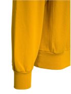 Aries Mustard Colored Jersey Sweatshirt With Logo Print Aries Mustard Colored Jersey Sweatshirt With Logo Print - Yellow