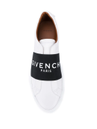 Man White And Black Urban Street Sneakers With Band Givenchy Man White And Black Urban Street Sneakers With Band