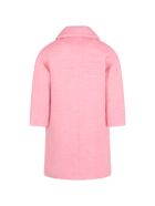 Simonetta Pink Coat For Girl Simonetta Pink Coat For Girl - Pink