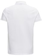 Saint Laurent Monogram Embroidery Polo Shirt Saint Laurent Monogram Embroidery Polo Shirt - White