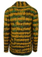 Saint Laurent Jacquard Double Breasted Blazer Saint Laurent Jacquard Double Breasted Blazer - GOLD MULTICOLOR