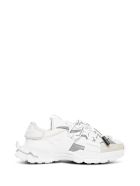 Dolce & Gabbana White Space Sneakers In Mix Of Materials Dolce & Gabbana White Space Sneakers In Mix Of Materials - White