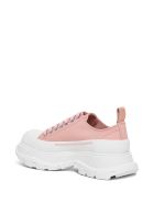 Alexander McQueen Tread Slick Sneakers In Pink Canvas Alexander McQueen Tread Slick Sneakers In Pink Canvas - Pink