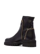 Giuseppe Zanotti Black Leather Ankle Boots With Logo Giuseppe Zanotti Black Leather Ankle Boots With Logo - Black
