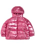 Stella McCartney Kids Pink Shiny Nylon Down Jacket Stella McCartney Kids Pink Shiny Nylon Down Jacket - Pink