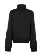 Off-White Athletic Logo Contrasting Stripes Full-zip Jacket Off-White Athletic Logo Contrasting Stripes Full-zip Jacket - black