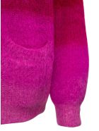 Isabel Marant Étoile Dana Gradient Fuchsia Cardigan In Mohair Blend Isabel Marant Étoile Dana Gradient Fuchsia Cardigan In Mohair Blend - Fuxia