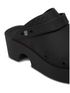 Xocoi Black Recycled Rubber Clogs With Logo Xocoi Black Recycled Rubber Clogs With Logo - Black