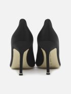 Manolo Blahnik Satin Hangisi Décolleté With Jewel Buckle Manolo Blahnik Satin Hangisi Décolleté With Jewel Buckle - Black