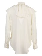 Victoria Beckham Blusa Ruffle Neck Victoria Beckham Blusa Ruffle Neck - M Vanilla