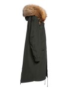 London Parka M51 For Woman With Fox Fur Mr & Mrs Italy London Parka M51 For Woman With Fox Fur - DARK LONDON GREEN / DARK GREEN / NATURAL