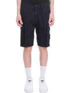 Stone Island Shorts In Black Cotton Stone Island Shorts In Black Cotton - black