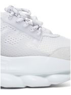 Versace Chain Reaction Panelled Sneakers Versace Chain Reaction Panelled Sneakers - White