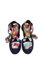 Castañer by Paul Smith Coralia C Ps Wedges In Blue Canvas Castañer by Paul Smith Coralia C Ps Wedges In Blue Canvas - blue