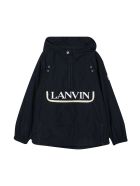 Lanvin Windbreaker With Print Lanvin Windbreaker With Print - Marine