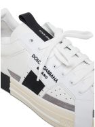 Dolce & Gabbana Custom 2.0 Leather Sneakers With Logo Dolce & Gabbana Custom 2.0 Leather Sneakers With Logo - White