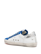 White And Blue Man Super-star Sneakers Golden Goose White And Blue Man Super-star Sneakers