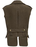 Etro Double-breasted Green Wool Vest Etro Double-breasted Green Wool Vest - Green