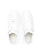 Unisex Kid White Oversize Sneakers With Iridescent Spoiler Alexander McQueen Unisex Kid White Oversize Sneakers With Iridescent Spoiler
