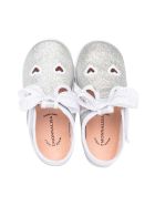 Monnalisa Glitter Silver Ballet Flats Monnalisa Glitter Silver Ballet Flats - Argento