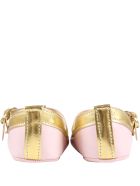 Blumarine Multicolor Ballerina Flats For Baby Girl With Studs Blumarine Multicolor Ballerina Flats For Baby Girl With Studs - Multicolor