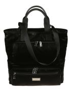 Dolce & Gabbana Logo Plaque Top Handle Tote Dolce & Gabbana Logo Plaque Top Handle Tote - Black