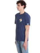 Adamo T-shirt In Blue Cotton Golden Goose Adamo T-shirt In Blue Cotton - BLUE