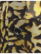 Yellow And Black Animalier Silk Georgette Shirt With Zip Givenchy Yellow And Black Animalier Silk Georgette Shirt With Zip - Black/yellow
