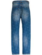 Balenciaga Jeans With Allover Signature Balenciaga Jeans With Allover Signature - Blu