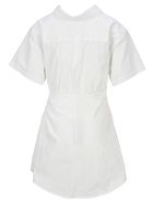 T By Alexander Wang Gathered Button Down Dress T by Alexander Wang Gathered Button Down Dress - BRIGHT WHITE
