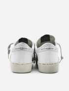 Golden Goose Hi Star Sneaker In Leather With Laminated Effect Inserts Golden Goose Hi Star Sneaker In Leather With Laminated Effect Inserts - White/silver