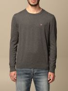 Napapijri Sweater Napapijri Crewneck Sweater With Logo Napapijri Sweater Napapijri Crewneck Sweater With Logo - Grey