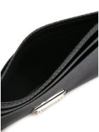 Dolce & Gabbana Card Holder In Hammered Leather With Logo Dolce & Gabbana Card Holder In Hammered Leather With Logo - Black