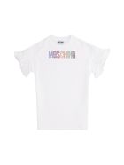 Moschino Logo Print Cotton Sweatdress Moschino Logo Print Cotton Sweatdress - White