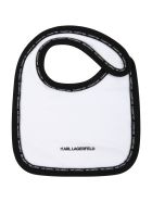 Karl Lagerfeld Kids White Set For Baby Boy With Black Logo Karl Lagerfeld Kids White Set For Baby Boy With Black Logo - White