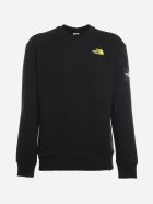The North Face Cotton Crewneck Sweatshirt With Black Box Print The North Face Cotton Crewneck Sweatshirt With Black Box Print - Black