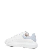 Alexander McQueen Oversize Leather Sneakers With Contrasting Heel Tab Alexander McQueen Oversize Leather Sneakers With Contrasting Heel Tab - White
